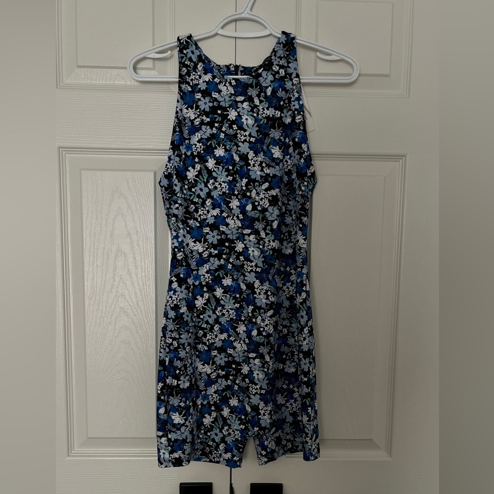 Floral Sleeveless Bodycon Jumpsuit